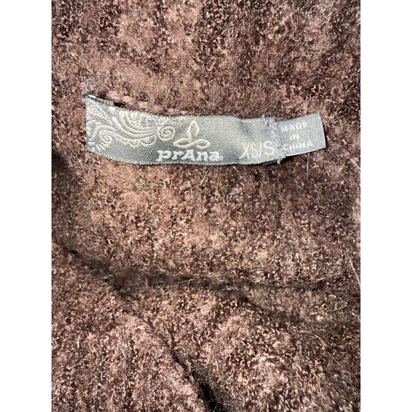 Prana Women’s Celandine Wool Blend Wrap Cardigan Sweater Size XS/S Pink/Brown - Picture 9 of 12